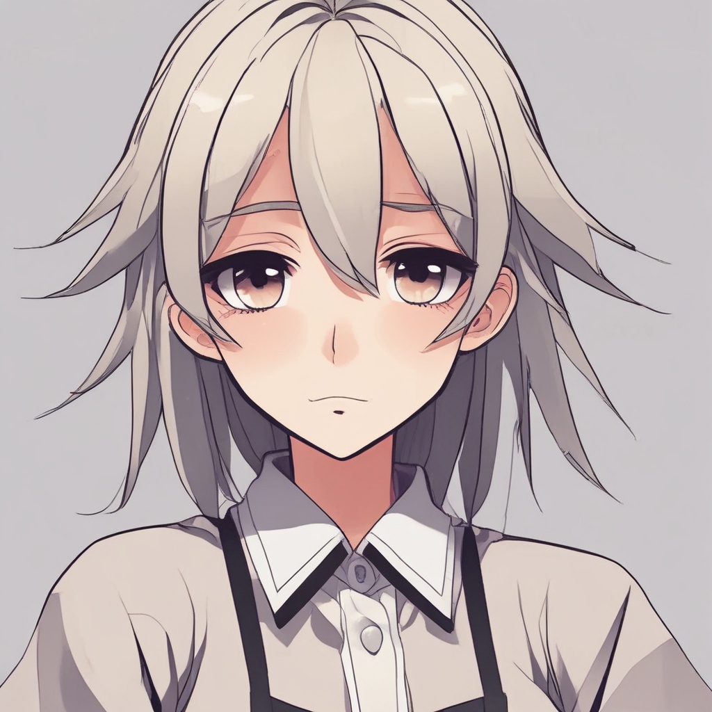 Anime character with neutral emotion